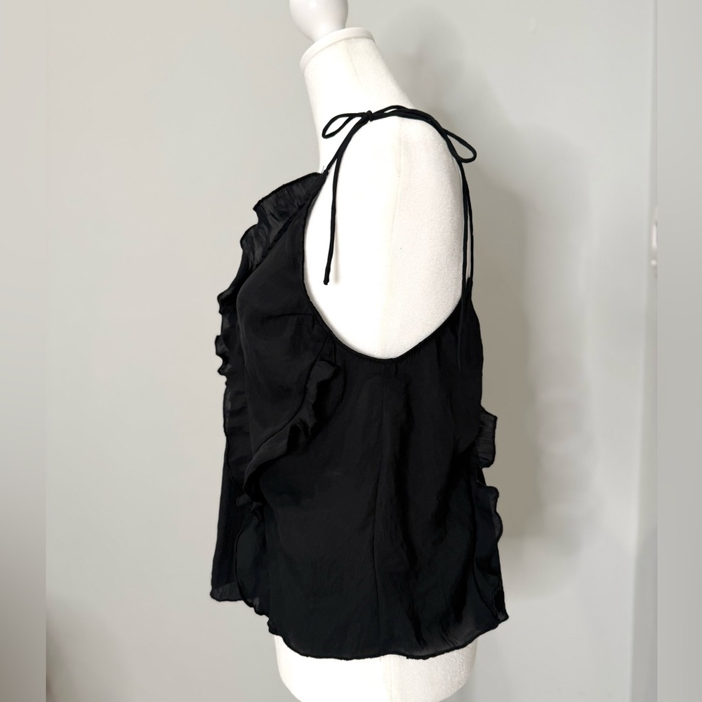 Free People - Black Ruffle Camisole